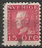 Suède 1925/1926 - Yvert 196a - Roi Gustave V (ST), Timbres & Monnaies, Timbres | Europe | Scandinavie, Envoi, Suède, Affranchi