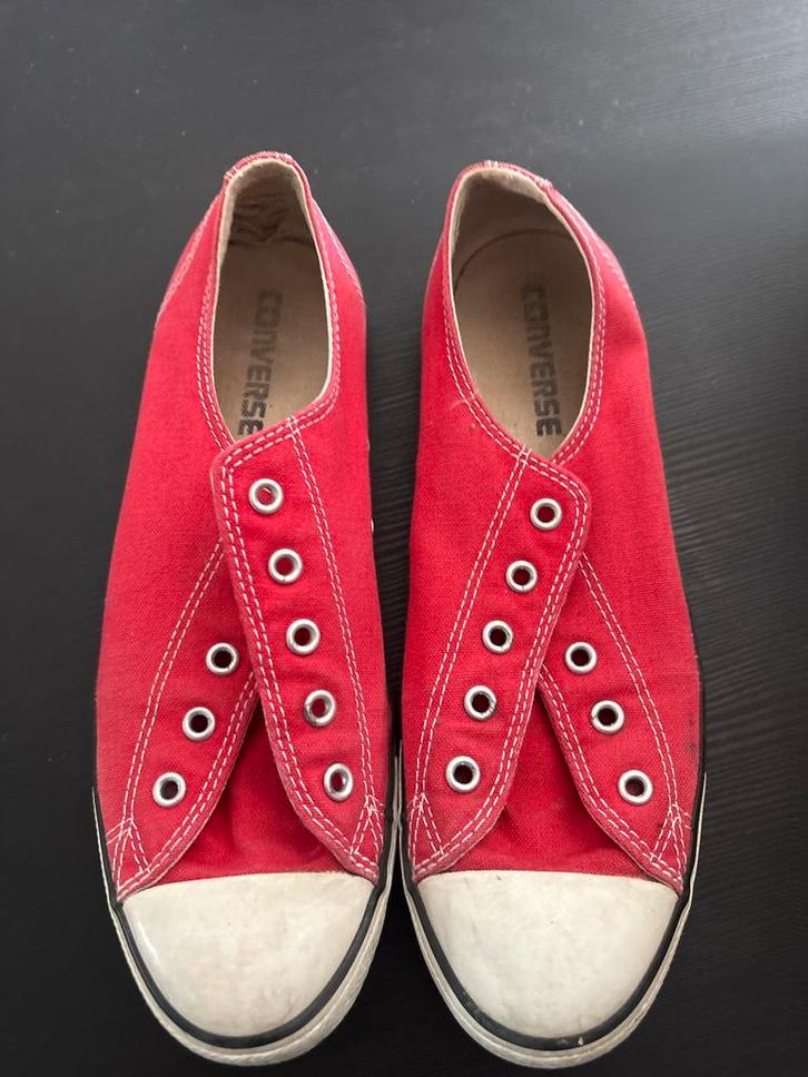 Converse All Star slip-on sneakers rood maat 38,5, Kleding | Dames, Schoenen, Zo goed als nieuw, Sneakers, Rood, Ophalen