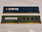 Set - 2x Kingston - Samsung 1GB 1333MHz DDR3 1GB 1333Mhz DIM, Computers en Software, RAM geheugen, Gebruikt, DDR3, Ophalen of Verzenden