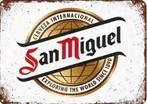 Metalen reclamebord San Miguel cerveza retro vintage mancave, Verzamelen, Ophalen of Verzenden, Nieuw, Reclamebord