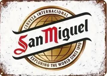 Metalen reclamebord San Miguel cerveza retro vintage mancave beschikbaar voor biedingen
