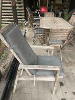 Tuinset in teak, Tuin en Terras, Ophalen, Gebruikt, Eettafel, Teakhout