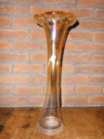 Zeer grote vintage vaas in geel glas, Huis en Inrichting, Woonaccessoires | Vazen, Ophalen, Gebruikt, Geel, Glas