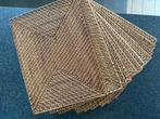 11 Rattan placemats en 10 onderzetters, Ophalen, Gebruikt, Overig
