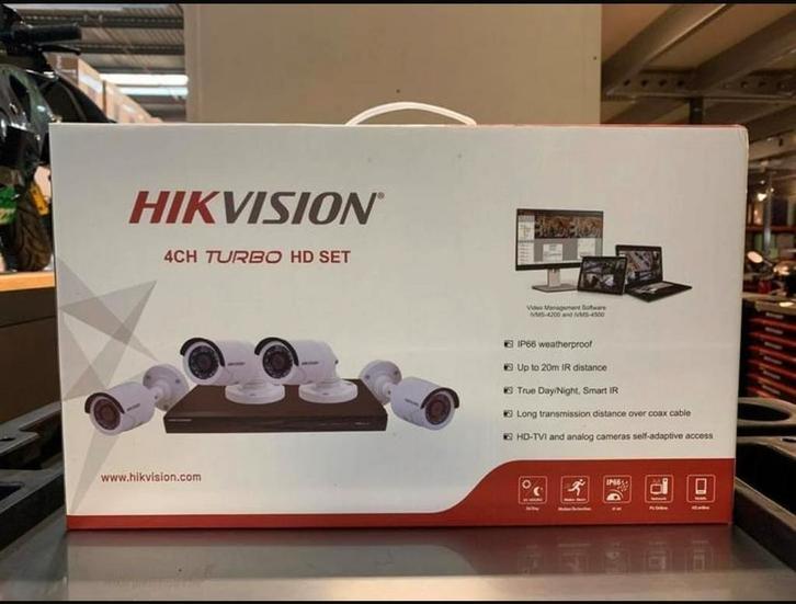 Nieuw Hikvision 4-Kanaals DVR TURBO HD Beveiligingssysteem 1, Audio, Tv en Foto, Videobewaking, Nieuw, Ophalen of Verzenden