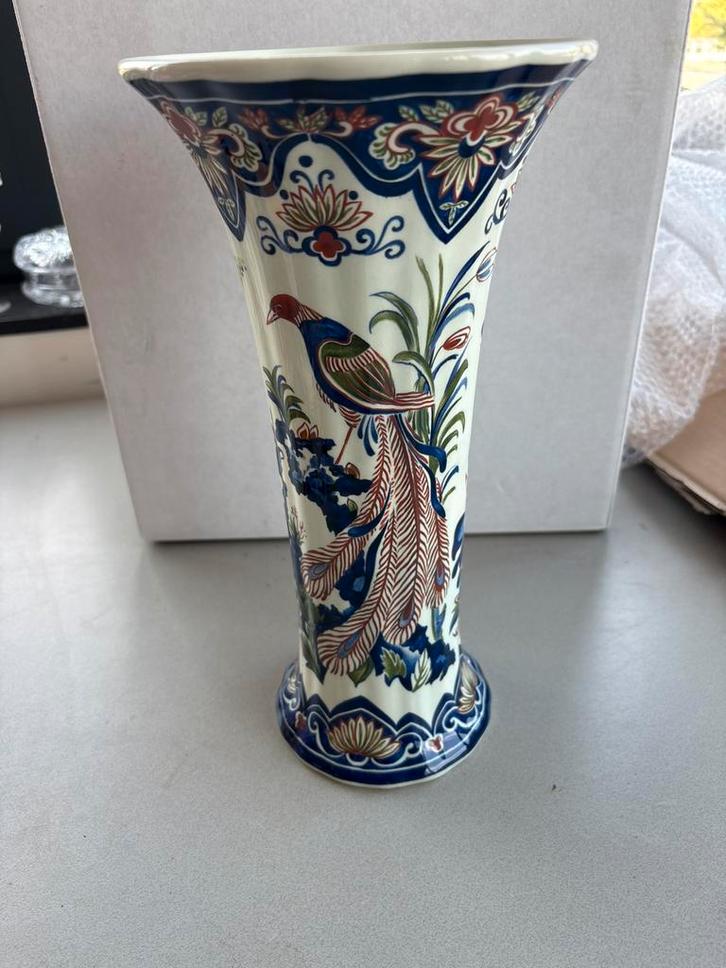 (2) Villeroy & Boch vaas – Vieux Rhodes – handbeschilderd, Huis en Inrichting, Woonaccessoires | Vazen, Blauw, Verzenden