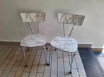 Vintage stoelen, Huis en Inrichting, Ophalen, Gebruikt, Twee, Wit
