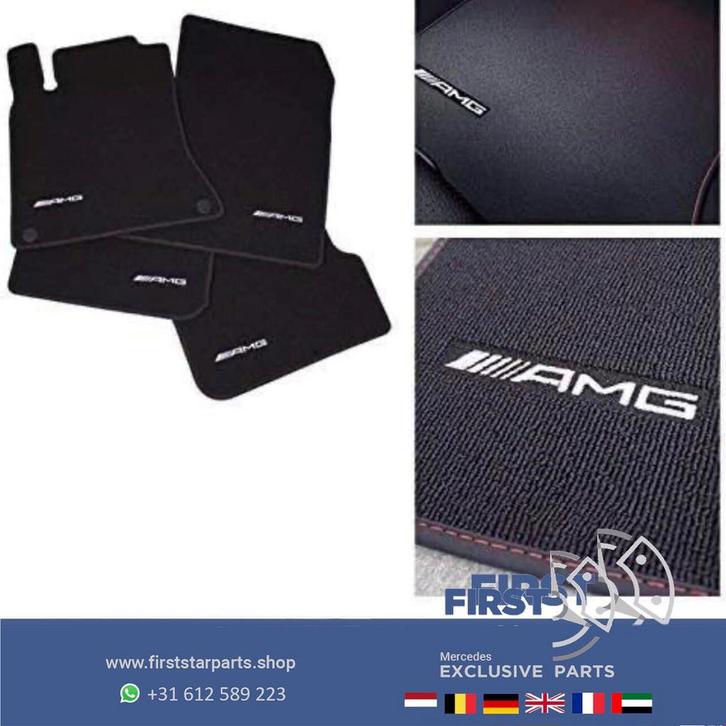W177 AMG VLOERMATTEN Mercedes A Klasse A35 A45 2018-2021, Auto-onderdelen, Interieur en Bekleding, Mercedes-Benz, Gebruikt, Ophalen of Verzenden