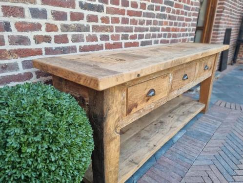 Eiken sidetable/wandconsole GRATIS LEVERING, Huis en Inrichting, Tafels | Sidetables, Zo goed als nieuw, Ophalen of Verzenden