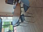 Retro ovalen tafel, Huis en Inrichting, Ophalen of Verzenden, Zo goed als nieuw