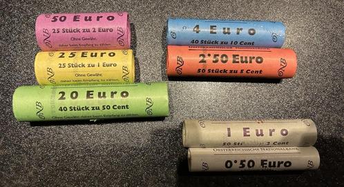 Autriche 2002 : Original UNC Rolls - 7 rouleaux, Timbres & Monnaies, Monnaies | Europe | Monnaies euro, Série, Autres valeurs