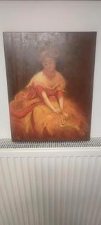 Olieverf schilderij op doek schone spaanse, Ophalen of Verzenden