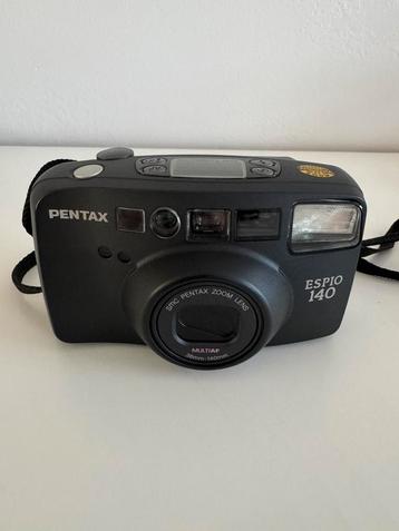 Appareil photo vintage pentax espio 140 + boîte et sac