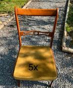 5 vintage  eetkamerstoelen  voor 35€, Huis en Inrichting, Stoelen, Ophalen, Gebruikt, Overige kleuren, Vintage