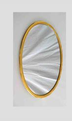 ovalen spiegel met messing kader, Ophalen, Ovaal, Minder dan 50 cm, Minder dan 100 cm