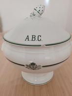 Soupière ancienne-porcelaine militaire "mess sous-officier", Antiek en Kunst, Antiek | Schalen, Ophalen