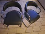 2 x stoelen, Ophalen, Twee, Leer, Zo goed als nieuw