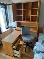 Bureau met kast en stoel, Huis en Inrichting, Bureaus, Ophalen, Gebruikt, Bureau