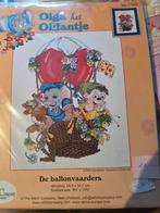 Borduurpakket de ballonvaarders, Hobby en Vrije tijd, Ophalen of Verzenden, Zo goed als nieuw, Borduurpakket