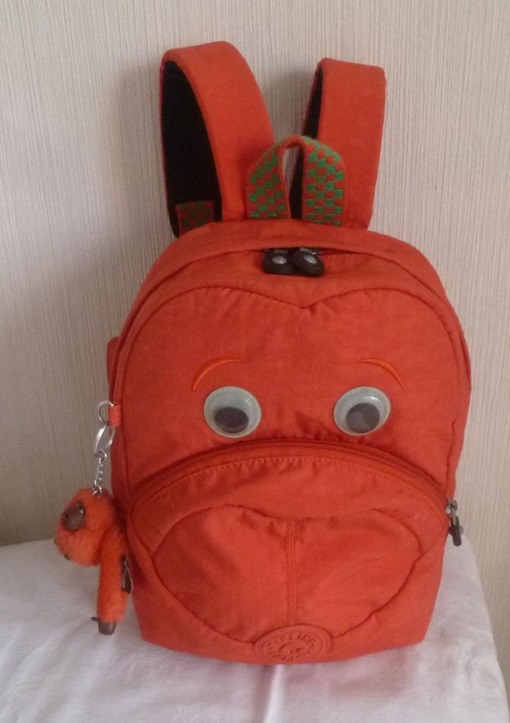 Kipling Small oranje rugzak 2 tot 77 jaar + aap, Handtassen en Accessoires, Tassen | Rugtassen, Gebruikt, Kipling, Minder dan 25 cm