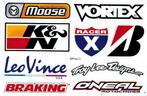 Moose Vortex K&N LeoVince Braking Troy Lee stickervel motor, Ophalen of Verzenden
