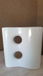 WITTE VAAS “DESIGN”, Steen, Verzenden, Wit, Nieuw
