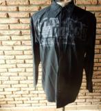 (5) - chemise homme t.XL noire -, Ophalen of Verzenden, Zo goed als nieuw, Zwart, Halswijdte 43/44 (XL)