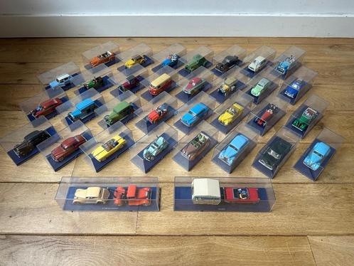 33 miniatuurauto’s Tintin, Verzamelen, Overige Verzamelen, Gebruikt, Ophalen of Verzenden