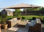 zweefparasol 3.5mx3m taupe, Tuin en Terras, Parasols, Ophalen, Zweefparasol