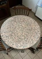 Granieten eettafel, Huis en Inrichting, Tafels | Eettafels, Ophalen, Overige materialen, Rond, 50 tot 100 cm