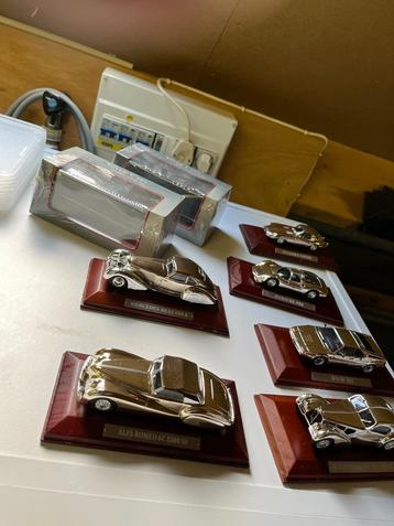 Zilveren Morgan modelauto collectie (8 stuks) beschikbaar voor biedingen