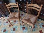 Stoelen met rieten zitting, Huis en Inrichting, Ophalen, Zo goed als nieuw, Riet of Rotan, Vijf, Zes of meer stoelen
