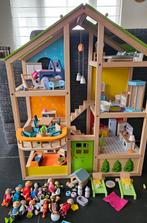 Hape poppenhuis - gemeubileerd, Ophalen, Zo goed als nieuw, Poppenhuis