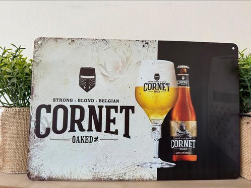 Metalen reclamebord Cornet, Verzamelen, Biermerken, Nieuw, Reclamebord, Plaat of Schild, Ophalen of Verzenden