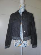 Jeans jasje / vestje met motief  - Maat 40 - gedragen, Maat 38/40 (M), Overige kleuren, Ophalen of Verzenden, Jasje
