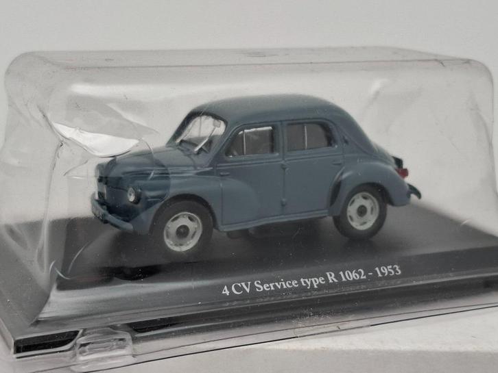 Renault 4CV R1062 (1953) - Hachette 1/43, Hobby en Vrije tijd, Modelauto's | 1:43, Zo goed als nieuw, Auto, Overige merken, Verzenden