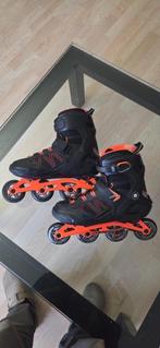 Inline skates (zwart/oranje), Dames, Zo goed als nieuw, Inline skates 4 wielen, Ophalen