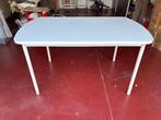 Witte keukentafel 140 cm – 6 personen – goede staat, Huis en Inrichting, Tafels | Eettafels, Ophalen, Gebruikt, 100 tot 150 cm