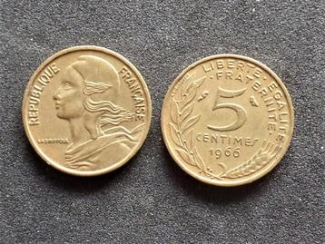 5 centimes 1966 Republique Française Marianne 