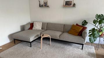 Ikea Applaryd 3 zit zetel met chaise Lejde lichtgrijs beschikbaar voor biedingen