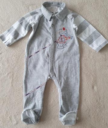 Pyjama grenouillère coton gris -T68 (6m) - Noukie's - NEUF, Garçon ou Fille, Noukie's, Comme neuf, Enlèvement