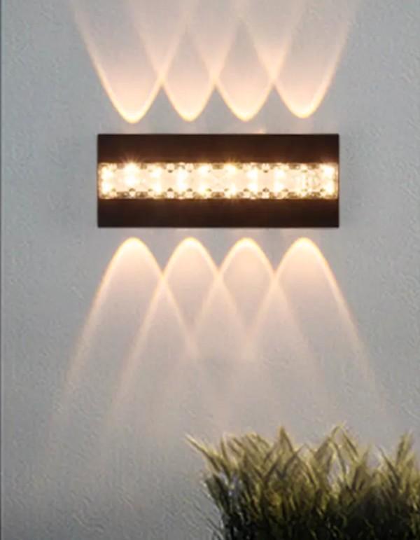 Decoratieve tuinlamp waterdicht ABS zwart 20x4cm op 230 volt, Huis en Inrichting, Lampen | Wandlampen, Nieuw, Ophalen of Verzenden