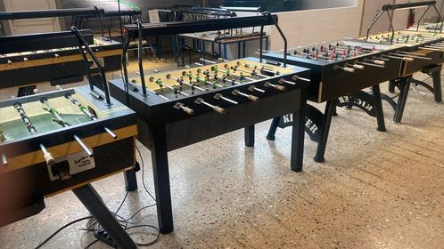 Iron kickertafel zwart grijs + lamp, Kinderen en Baby's, Speelgoed | Voetbaltafels, Zo goed als nieuw, Ophalen of Verzenden
