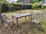 Houten tuinstoelen, Tuin en Terras, Tuinstoelen, Ophalen, Gebruikt, Teakhout