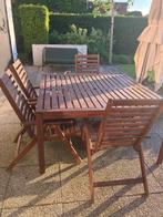 Applaro tuintafel met 6 stoelen, Tuin en Terras, Ophalen, Gebruikt, Eettafel, 6 zitplaatsen