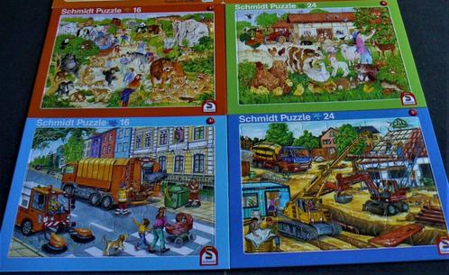 4 PUZZLES CADRE SCHMIDT 2X 16 et 2X 24 PIECES, Enfants & Bébés, Jouets | Puzzles pour enfants, Comme neuf, 2 à 4 ans, 10 à 50 pièces