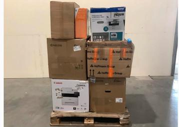 2 Paletten met diverse printers – Kyocera, Canon, Brother, H beschikbaar voor biedingen