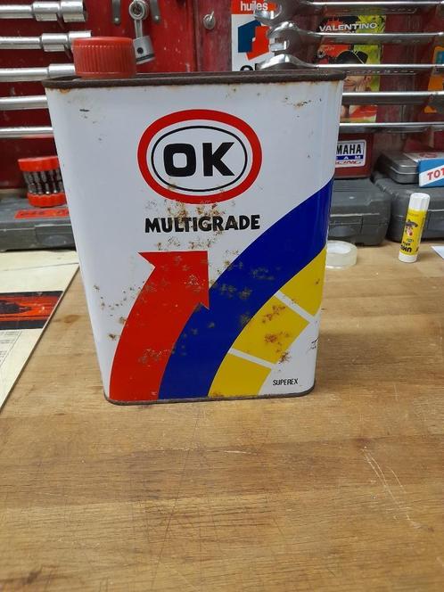 oude lege multigrade ok oliekan, Verzamelen, Blikken, Gebruikt, Overige, Overige merken, Verzenden