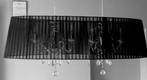 Lustre design avec abat-jour noir et pampilles en cristal, Enlèvement, Comme neuf, Autres matériaux, Contemporain