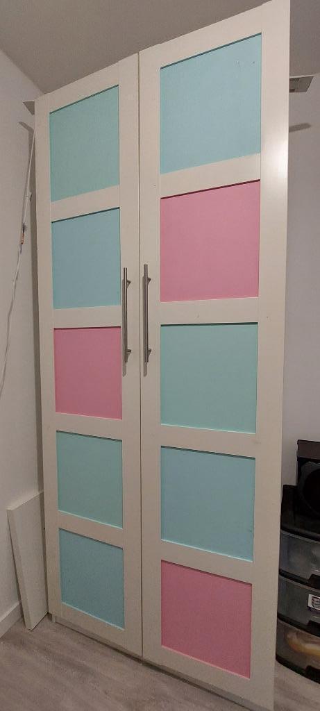 Ikea PAX BERGSBO Deuren wit, 50 x 229 cm (2st), Huis en Inrichting, Kasten | Kleerkasten, Gebruikt, 200 cm of meer, 50 tot 100 cm